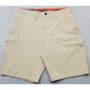 Denali Golf Hybrid Walk Shorts Mens 32 Tan 4-Way Stretch Comfort Flex Waistband
